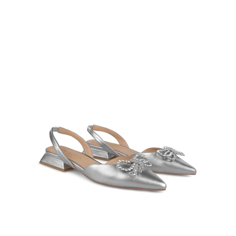 Ballerine Alma En Pena Cuir Slingback Bleu Femme | FYQ-47930363